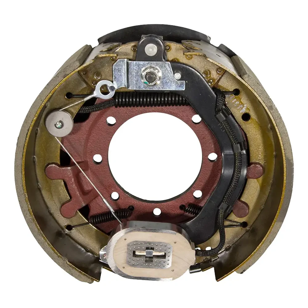 Lippert left‑hand 12‑1/4 x 5 self‑adjust electric brake with 16K threaded hub 8 on 275 mm M22 studs Dexter Alko compatible