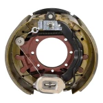 Lippert left‑hand 12‑1/4 x 5 self‑adjust electric brake with 16K threaded hub 8 on 275 mm M22 studs Dexter Alko compatible