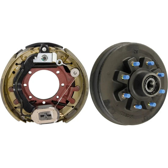Lippert right‑hand 16K 12‑1/4 x 5 self‑adjust electric brake (7‑bolt) & threaded grease hub (8 on 275 mm M22) – Dexter compatible kit