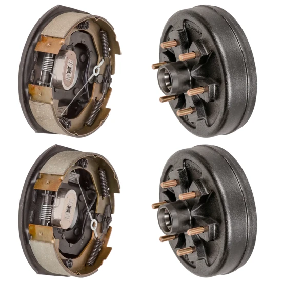 Lippert 10″ self-adjust brake kit with bare 6-on-5.5 drum hubs