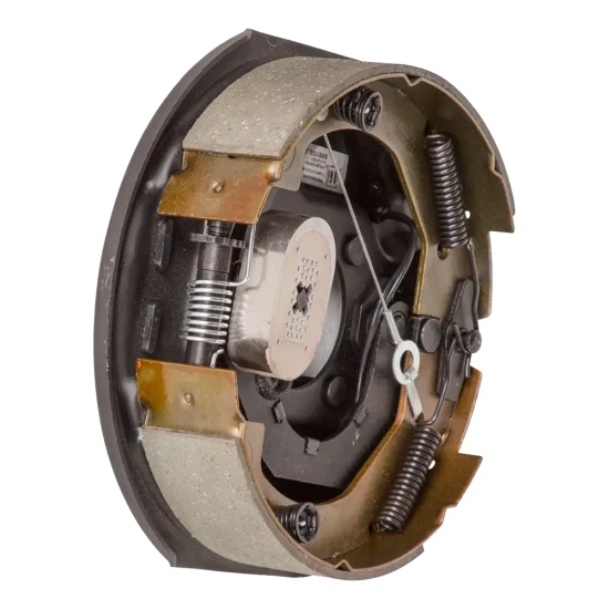 Lippert 10 inch right-hand self-adjust electric trailer brake and fully assembled greased 6x5.5 hub-drum kit for 4,400 lb axle, Dexter Alko compatible