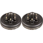 lippert 12 inch manual‑adjust electric brake pair with 6 on 5.5 hub‑only drums 6k axle kit dexter alko compatible