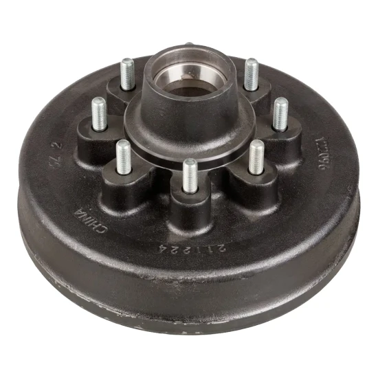 Lippert 7K right‑hand 12x2 forward self‑adjusting electric brake and 12‑inch hub drum kit, 8‑on‑6.5 bolt pattern, Dexter Al‑Ko Rockwell compatible