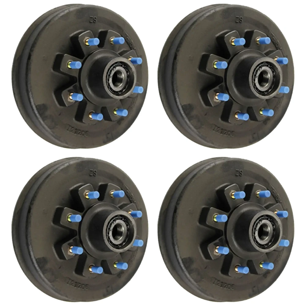 lippert 12 inch self‑adjusting electric brake assemblies and 12 inch 8‑on‑6.5 drum hubs bundle dexter compatible