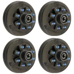 lippert 12 inch self‑adjusting electric brake assemblies and 12 inch 8‑on‑6.5 drum hubs bundle dexter compatible