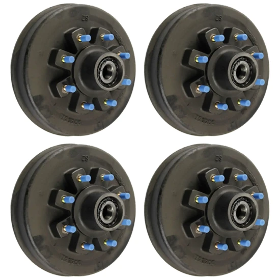 lippert 12 inch self‑adjusting electric brake assemblies and 12 inch 8‑on‑6.5 drum hubs bundle dexter compatible