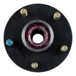 Lippert 2,200 lb trailer idler hub 8‑pack, 5 on 4‑1/2 bolt pattern, 1/2″ studs, Dexter compatible, fits 8‑12″ wheels