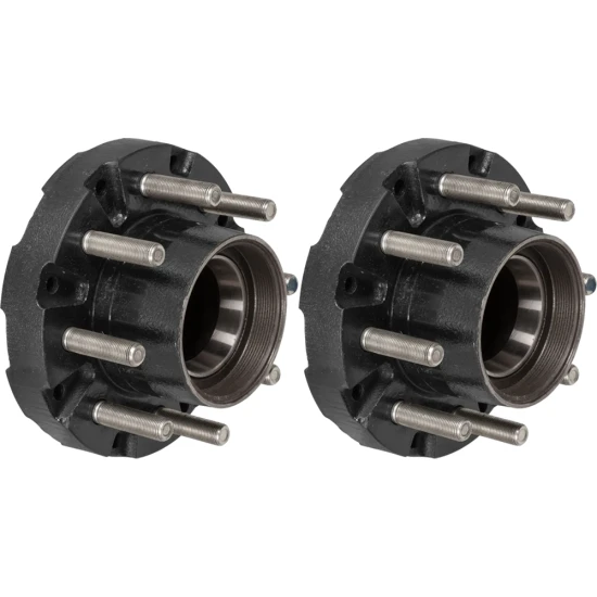 Lippert 10K Threaded Idler Hub Pair – Dexter, Alko, Rockwell Compatible, 8 on 6‑1/2 Pattern, 5/8″ Studs