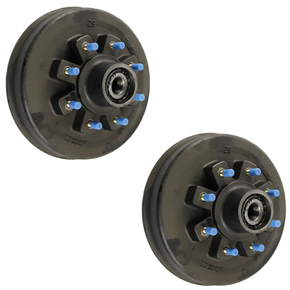 Lippert 7K standard / 8K hybrid 12-inch brake & threaded hub-drum kit, 8-on-6.5 pattern