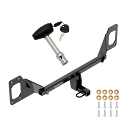 Trailer Tow Hitch For 16-26 Honda Civic Except Center Exhaust w/ Security Lock Pin Key