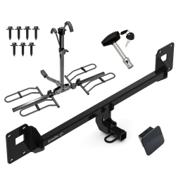 Trailer Tow Hitch For 18-26 VW GTI Platform Style 2 Bike Rack w/ Hitch Lock and Cover