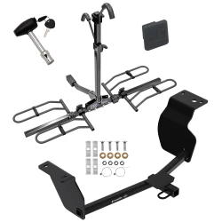 Trailer Tow Hitch For 20-25 Toyota Corolla Sedan Platform Style 2 Bike Rack w/ Hitch Lock and Cover