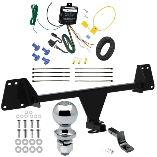 Trailer Tow Hitch For 19-22 Toyota Corolla 18-22 C-HR Complete Package w/ Wiring Draw Bar and 2" Ball