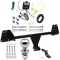 Trailer Tow Hitch For 19-22 Toyota Corolla 18-22 C-HR Complete Package w/ Wiring Draw Bar and 2" Ball