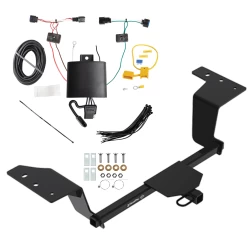 Trailer Tow Hitch For 19-24 KIA Forte (Excluding GT) w/ Plug & Play Wiring Harness Kit