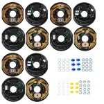 Lippert 6-Pack (3-Pair) 10 x 2.25 Forward Self-Adjusting Electric Trailer Brake Assemblies for 3,500 lb Axles