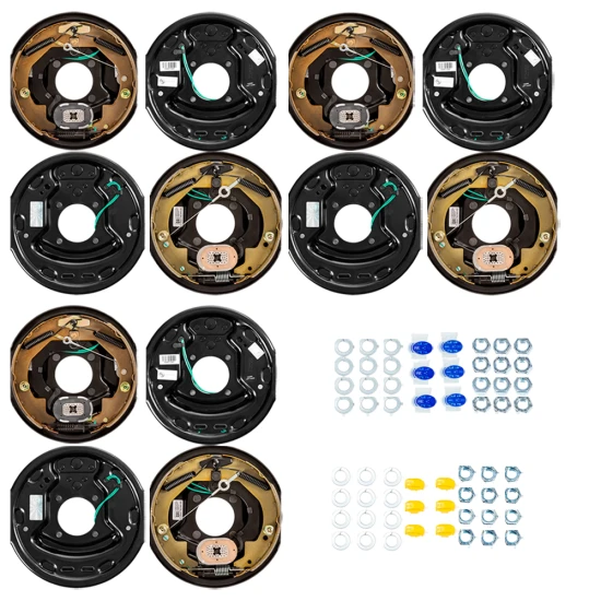 Lippert 6-Pack (3-Pair) 10 x 2.25 Forward Self-Adjusting Electric Trailer Brake Assemblies for 3,500 lb Axles