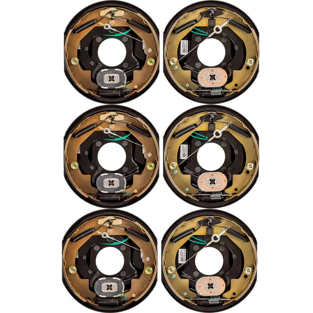 Lippert 6-Pack (3-Pair) 10 x 2.25 Forward Self-Adjusting Electric Trailer Brake Assemblies for 3,500 lb Axles