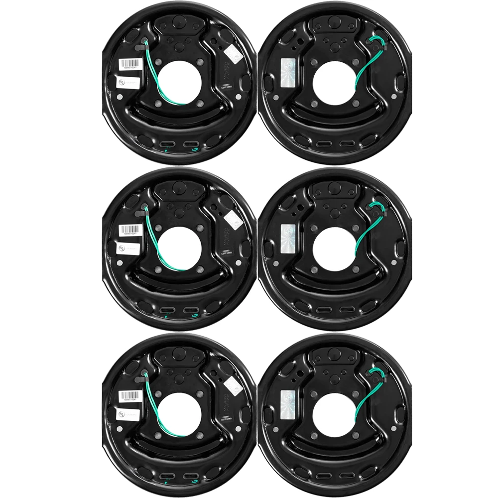 Lippert 6-Pack (3-Pair) 10 x 2.25 Forward Self-Adjusting Electric Trailer Brake Assemblies for 3,500 lb Axles