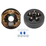 lippert 3.5k self-adjust 10x2.25 electric brake and 10-inch drum hub kit left-hand 5-on-4.5 dexter al-ko rockwell compatible