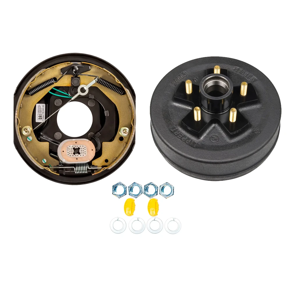 Lippert 3,500 lb 10×2.25 Right-Hand Self-Adjust Electric Brake & 5-Lug Drum Hub Kit – Dexter & Alko Compatible