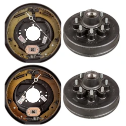 Lippert 12" 7K Electric Trailer Brake & Hub‑Drum Kit – 8‑on‑6.5 Bolt, Self‑Adjusting LH/RH Pair | Dexter, Alko, Rockwell Compatible