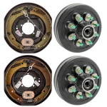 Lippert 12 inch brake and oil bath hub drum kit 7K standard 8K hybrid 8 on 6.5 9/16 stud