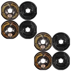 Lippert 4-Pack (2-Pair) 12" x 2" Forward Self-Adjusting Electric Trailer Brake Assemblies (Left & Right) for Tandem Axles – 5,200-7,000 lb Capacity – Replaces Dexter, Al-Ko, Rockwell & Quality Axles – 1-Year Warranty