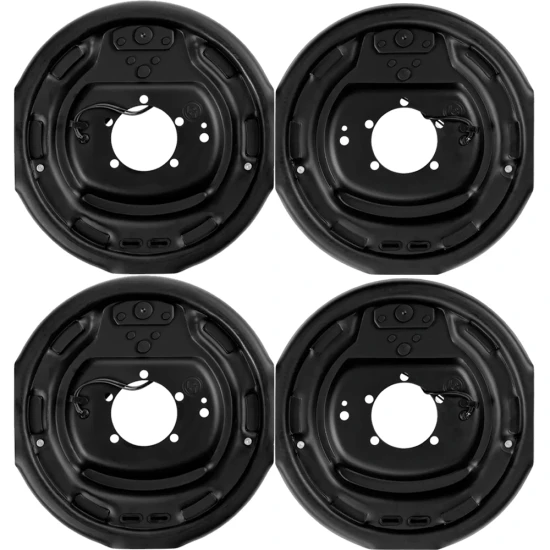 Lippert Dexter compatible 12 inch electric brake and 6‑on‑5.5 hub drum bearing kit for 6K tandem axles