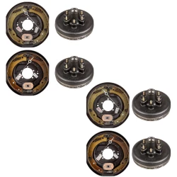 Lippert 12″ Self‑Adjusting Electric Brake & 6‑on‑5.5″ Hub‑Drum Kit | 6K Tandem‑Axle 4‑Wheel Set – Dexter & AL‑KO Compatible
