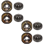 lippert 12‑inch self‑adjusting electric brake & 8‑on‑6.5 hub drum kit 7k tandem axle dexter alko compatible