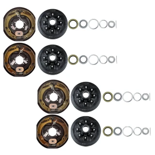 Lippert 7K trailer brake & 8‑on‑6.5 hub‑drum kit with bearing packs, Dexter & Alko compatible