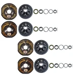 Lippert 7,000‑lb Tandem‑Axle 12" Self‑Adjusting Electric Brake & 8‑on‑6.5 Drum/Hub Kit w/ Bearing Hardware – Dexter, Alko, Rockwell Compatible