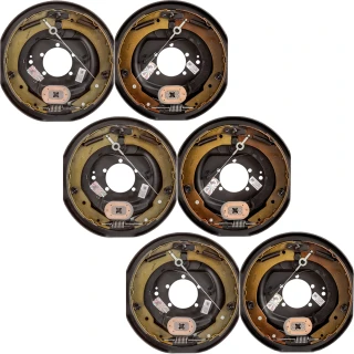 Lippert 6-Pack 12 x 2 Forward Self-Adjusting Electric Trailer Brake Assembly for Triple Axle