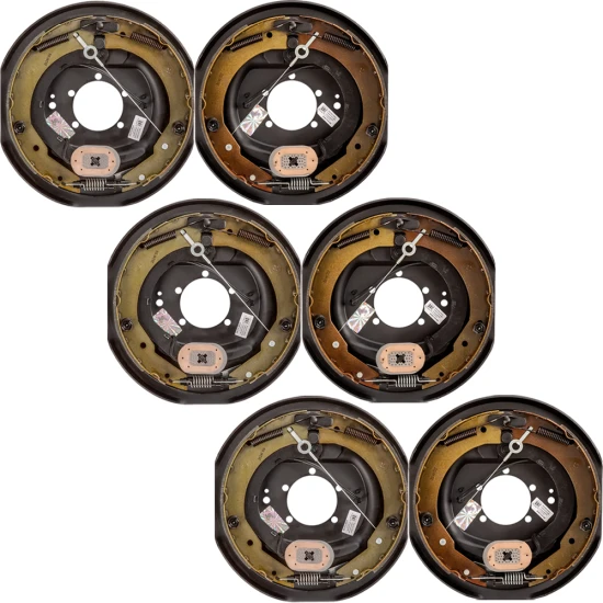 Lippert 6-Pack 12 x 2 Forward Self-Adjusting Electric Trailer Brake Assembly for Triple Axle