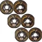 Lippert 6-Pack 12 x 2 Forward Self-Adjusting Electric Trailer Brake Assembly for Triple Axle