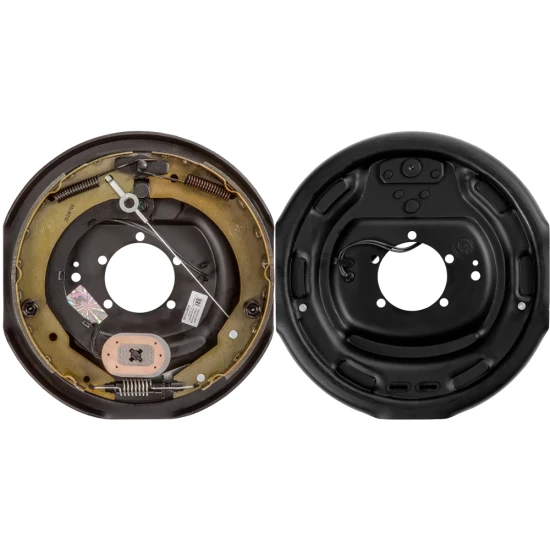 lippert left‑hand 12x2 self‑adjusting electric trailer brake with 12 inch 6 on 5.5 hub‑only drum kit for 6k axles dexter alko compatible