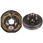 lippert left‑hand 12x2 self‑adjusting electric trailer brake with 12 inch 6 on 5.5 hub‑only drum kit for 6k axles dexter alko compatible