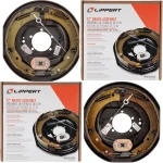Lippert 7K standard / 8K hybrid 12-inch brake & threaded hub-drum kit, 8-on-6.5 pattern