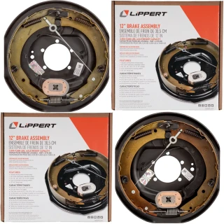 Lippert 12 inch 7K electric trailer brake & hub drum kit 8 on 6.5 bolt pattern Dexter compatible