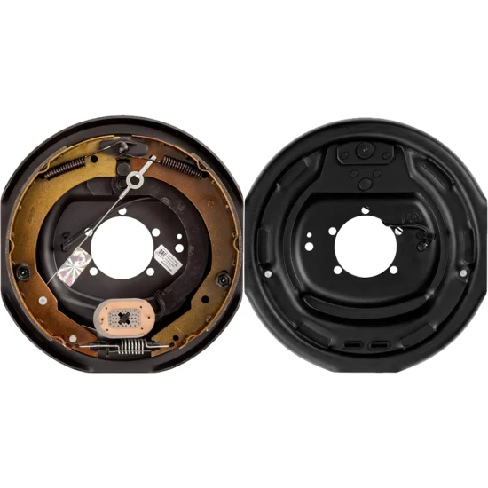 Lippert RH 12x2 self‑adjusting electric brake (7K/8K hybrid) and 12‑inch threaded hybrid hub‑drum kit, 8‑on‑6.5, 9/16 studs