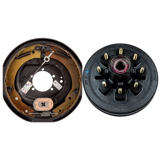 Lippert 12x2 RH self‑adjust electric brake & fully assembled pre‑greased 12″ hub‑drum kit for 7K trailer axles, Dexter compatible