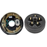 Lippert 10×2.25 LH electric brake with parking & 10-inch drum hub kit for 3,500-lb Dexter, AL-KO, Rockwell trailer axles
