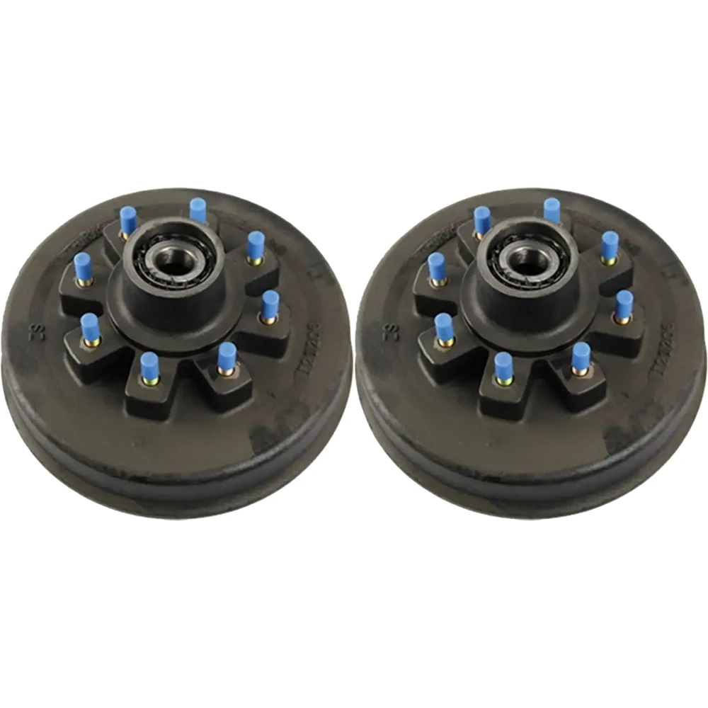 lippert 12k brake drum hub pair 8-on-6.5 5/8 stud fits 16 dual 17.5 wheels dexter alko compatible