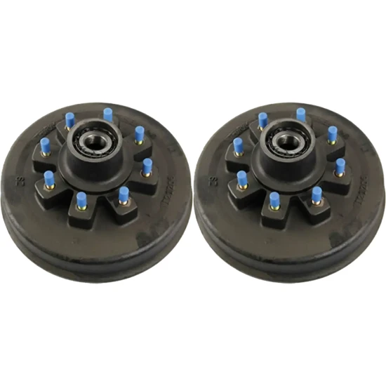 lippert 12k brake drum hub pair 8-on-6.5 5/8 stud fits 16 dual 17.5 wheels dexter alko compatible