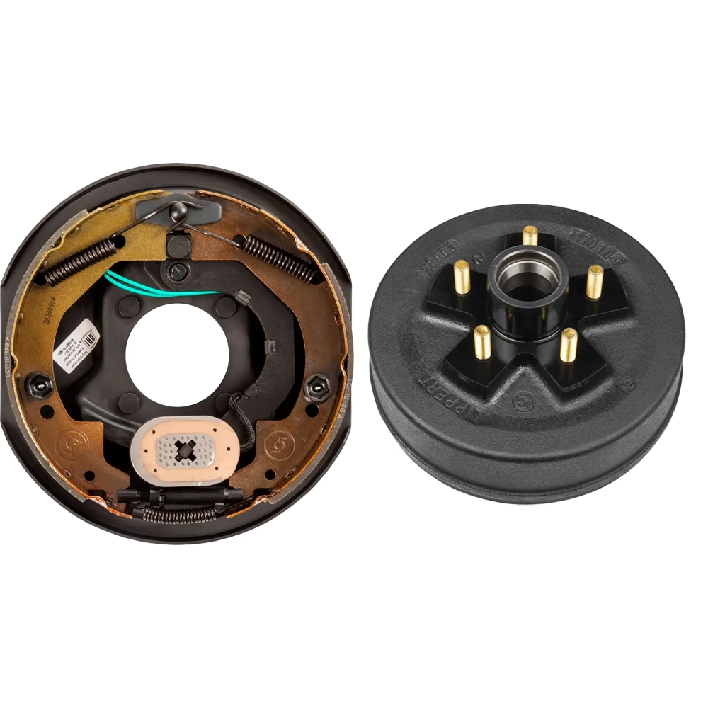 lippert 10x2.25 right-hand electric brake and 5-on-4.5 drum hub kit fits dexter al-ko rockwell 3,500-lb trailer axle