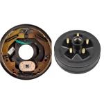lippert 10x2.25 right-hand electric brake and 5-on-4.5 drum hub kit fits dexter al-ko rockwell 3,500-lb trailer axle