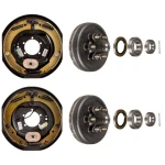 Lippert 12″ Electric Brake Assemblies & 6‑on‑5.5″ Drum Hub Kit w/ Bearing Sets – Dexter, Alko, Rockwell Compatible