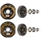 Lippert 12‑inch electric brake assemblies with 6‑on‑5.5 drum hubs and bearing kits, Dexter/Alko/Rockwell compatible for 6K axle