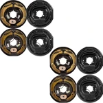 Lippert 12″ manual‑adjust electric brakes with oil‑bath 8‑on‑6.5″ drum hubs, 7K standard / 8K hybrid axle kit, fits Dexter Alko Rockwell